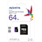 کارت حافظه‌ microSDHC ای دیتا مدل Premier کلاس 10 استاندارد UHS-I U1 سرعت 80MBps ظرفیت 64 گیگابایت به همراه با آداپتور SD
